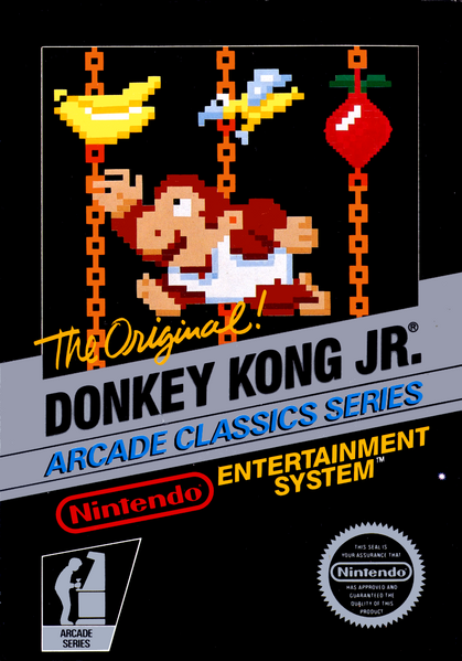 File:Donkey Kong Jr NES art.png